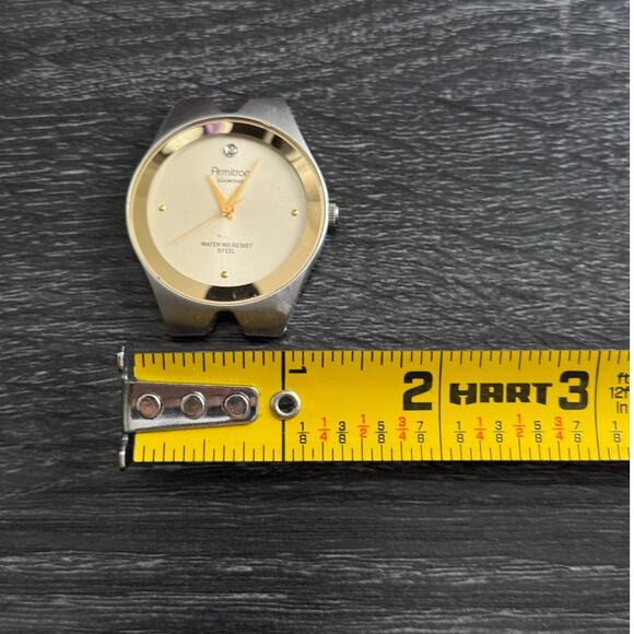Armitron Diamond Stainless Steel Water Resistant Watch Silver And Gold Tone - Picture 4 of 6